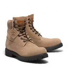 Men's Timberland 6 In. Premium Boot Medium Beige Nubuck (TB0A2P6W EN3) - 米色 - 查看 4
