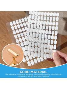 200pcs Nail Adhesive Sticker Nail Stand Double Sided Tape False Nails Display Stand Nail Tips Show Stand Holder Tools (Exclude Stand ),Nail Supplies,Nail Tools,Nail Art Tools,Back To School,Nails,Nail Tools Press On Nails - 200PCS Double-Sided Adhesive Pads - 查看 2