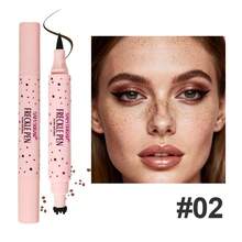 Waterproof Freckles Pen: Faux Freckle Stamp And Fine Tip Eyeliner For Realistic, Long-Lasting Freckles And Effortless Makeup, Perfect For Daily Wear And Cosplay - 深棕色 - 查看 9