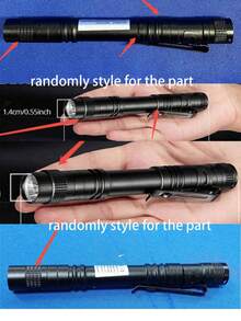 1支395nm紫外线手电筒，便携式笔形灯，可用于泄漏检测、宠物尿液检测、酒店检查、污渍和染料检测、紫外线隐形墨水手电筒、矿物检测、货币检测、蝎子检测，露营配件 - 黑色 - 查看 11