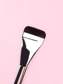 1支全新超薄平头粉底刷，无痕化妆刷，化妆师必备，赠品 - 銀色 - 查看 5