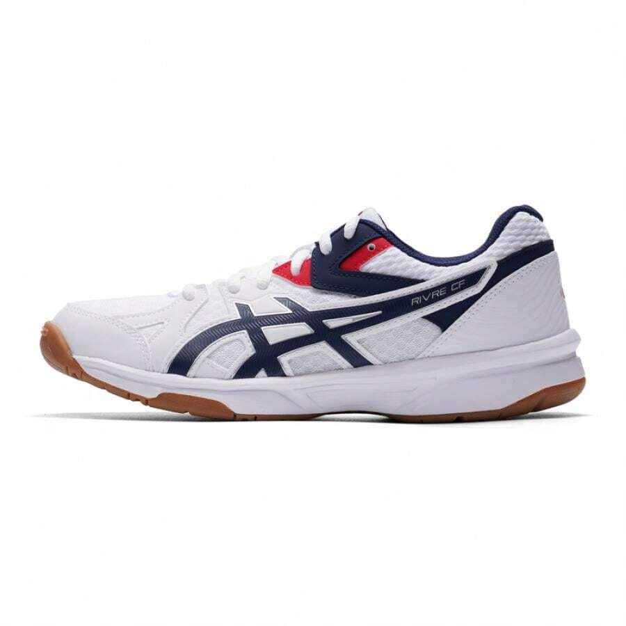 Asics 男女通用羽毛球鞋,缓震羽毛球鞋,RIVRE CF 舒适运动休闲轻便羽毛球鞋 1073A083-100 - 白色/藍色 - 查看 1