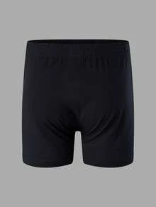 4条装 Norcotton 休闲棉针织短裤，男士舒适柔软平角内裤，情侣无前襟休闲裤 - 彩色 - 查看 2