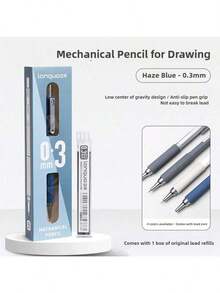 1pc Soft Grip Automatic Mechanical Pencil, 0.3mm/0.5mm/0.7mm/0.9mm Options, For Drawing, Sketching, Art Students, Retractable Lead, Back To School Supplies - Multicolor - View 15
