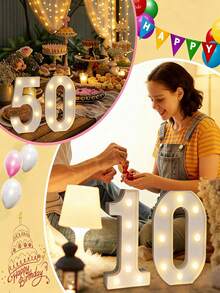 Đèn số LED lớn 8,26 inch, đèn chữ số LED tông ấm, đèn trang trí số chủ đề sinh nhật (16/18/21/30/40 tuổi), chữ số từ 0-9, đèn chữ nhấp nháy chạy bằng pin, thích hợp cho tiệc tùng, bàn ăn, trang trí tường, đèn LED trang trí nhà hàng chủ đề số 0-9, đèn ngủ, tiệc tùng, đám cưới, trang trí cocktail, đèn trang trí số cho tiệc người lớn, trang trí Giáng sinh, trang trí Năm mới, đèn số trang trí 2026 - Nhiều màu - Xem 7