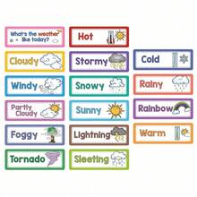 8pcs/16pcs English Words Of Weekdays, Months, Seasons, Weather Educational Cards, Classroom Decor - Multicolor - View 3