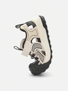Balabala Kids Support Sneakers, Boys & Girls, Shock-Absorbing Sole, Functional Summer Shoes 2026 - White and Black - View 6