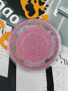 Glitter Magnetic Transparent Phone Holder, Gradient Round Retractable Foldable Slouchy Phone Stand, Air Cushion Finger Ring Grip - Multicolor - View 11