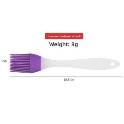 1支/3支/7支装硅胶涂油刷，耐热涂油刷带刮刀，厨房烹饪烘焙烧烤工具