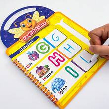 Lachilly Kid's Preschool Fun Letter & Number Tracing Drawing Book, Practice Pen Control Drawing And Coloring Workbook, Reusable ABC Alphabet Numbers Handwriting Worksheets - Multicolor - View 9
