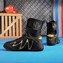 男士摔跤鞋，轻便的Sdtdid拳击鞋，采用超细纤维绒面革制成，适用于健身房、力量举重、健美、训练等。 - 黑色 - 查看 2