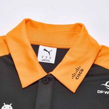 Puma 男士迈凯伦 Polo 衫，针织领短袖 T 恤 71395101 - 亮橙色 - 查看 3