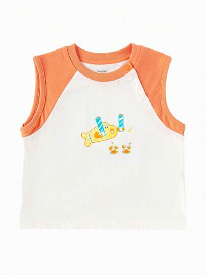 Balabala Young Boys Sleeveless Tank Top, Infant Summer Wear, Lightweight & Design 2026