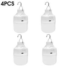 1 bóng đèn sạc ánh sáng ấm, 3 chế độ chiếu sáng, đèn sạc điện thoại USB, nhiều chế độ chiếu sáng, thích hợp cho gia đình, ngoài trời, trường hợp khẩn cấp, chợ đêm, chiếu sáng ngoài trời. - trắng - Xem 16