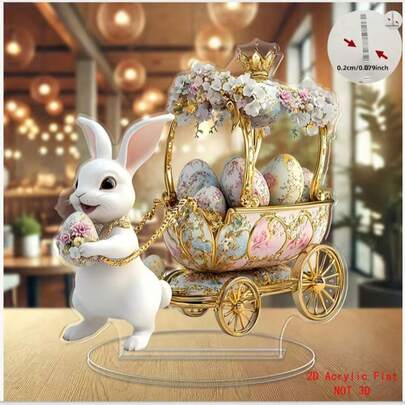 New Arrival Cross-Border Heart-Shaped Acrylic Card Holder 2D Flat Decor, Bohemian Style Holiday Craft