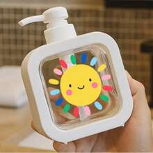 1 bình đựng xà phòng dễ thương với thiết kế mặt trời cười và cá cầu vồng, thích hợp cho phòng tắm, nhà bếp, phụ kiện bồn rửa, đựng nước rửa chén, xà phòng, nước rửa tay, sữa tắm, chai đựng sữa dưỡng thể sáng tạo. - Mặt trời hoạt hình - Xem 1