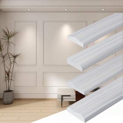 1pc 2m/78.74in Flexible Self-Adhesive Decorative Strip, Suitable For Wall, Ceiling Decoration And Various Surface Installation