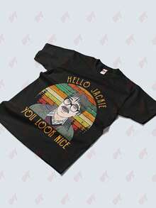 Hello Jackie You Look Nice Friday Night Dinner T-Shirt - Black - View 3