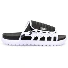 Asuna 3.0 Casual Polyester Lace-Up Outdoor Slippers - Màu đen phối trắng, đế trắng. - Xem 1