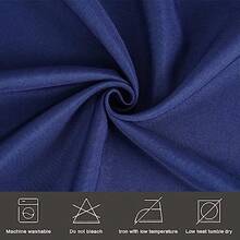 Blue Round Table Cloth 152cm/60Inch Large Circular Table Cloths Polyester Fabric Washable Tablecloth Dining Table Cover For Banquet Party Home  Dfe - Blue - View 2