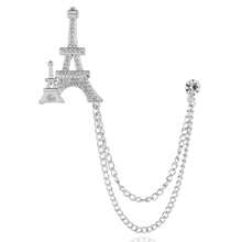 1 chiếc ghim cài áo hình tháp Eiffel đính đá lấp lánh, dây chuyền kim loại hai lớp, thích hợp cho nam và nữ, phù hợp cho tiệc chiêu đãi, đám cưới, lễ tốt nghiệp, các dịp trang trọng, quà sinh nhật, quà tặng ngày lễ cho mẹ, cha, quà tốt nghiệp và quà cho giáo viên. - Nhiều màu - Xem 14