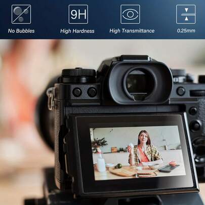 2pcs - High Definition Screen Protector Film For RX100/A1M2/ZV-E10/ZV-E10K/ZV-1, 9H Hardness, Anti-Fingerprint, Anti-Scratch, Ultra-Clear, Anti-Fingerprint Coating, Suitable For Tech-Savvy Users, Anti-Scratch Film, Smooth Surface, Scratch-Resistant Material, Camera Accessories, Suitable For Photography Enthusiasts.