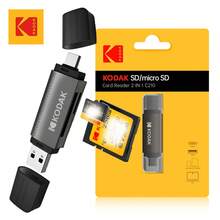 Lector de tarjetas 4 en 1 Kodak USB 3.0 y adaptador de tarjeta universal Tipo-C, adaptador multifuncional para tarjeta SD y tarjeta Micro SD - Adaptador de tarjeta MicroSD y SD - Ver 9