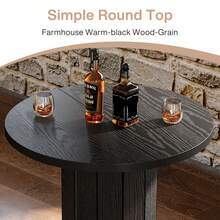 Tribesigns Bar Tables - Black - View 6