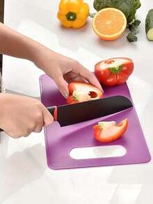 3/1 Tabla de cortar de plástico - Alfombrilla de cocina flexible antideslizante, apta para carne y verduras, apta para lavavajillas, verde brillante/amarillo/rosa, plástico, preparación de alimentos - Multicolor - Ver 14