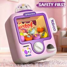 NewBandMo Vending Machine For Kids With Sound, Mini Vending Machine With Little Toys, Arcade Games Machines, Kids Machine Toys, Adjustable Sound And Music, Toys For Ages 3 To 13 - 紫色 - 查看 6