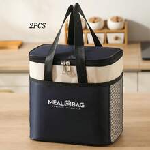 Multi-Function Insulated Lunch Bag, Large Capacity Thick Aluminum Foil Lunch Box, Suitable For Students, Portable Picnic Lunch Tote - Bento Bag - View 14