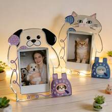 1个相框（带支架） - 宠物爱好者的最佳选择，适合猫、狗，生日、2026年复活节、母亲节、父亲节礼物 - 多色 - 查看 7