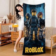 Games R-Robloxs Beach Towel Colorful Bath Towels For  Microfiber Quick Dry Custom Sand Free Beach Yoga Spa Gym Pool(1).Jpg - trắng - Xem 1