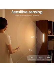 PIR Motion Sensor Rechargeable Portable LED Light, USB Powered Indoor Lighting - Multicolor - View 5