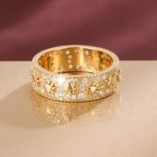 1pc Unique Cartoon Footprint Shaped Zirconia Inlaid Fashion Ring For Women - Multicolor - View 7