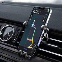 1个可调节车载手机支架，通用型车载出风口手机重力支架，适用于大多数车型 - A - 查看 3