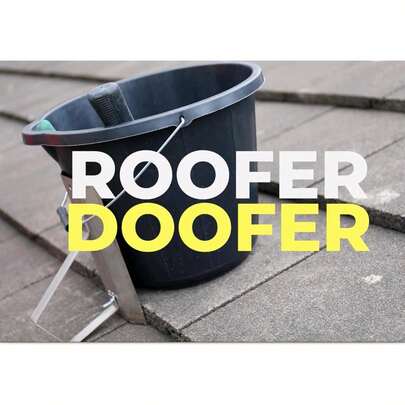 Professional Roofing Tool : Roof Bucket Holder For Roof Safety - Roofer Doofer
