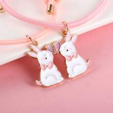 2Pcs/Set Rabbit Heart-Shaped Stitching Luminous Rope Best Friend Bracelet For Women Fashion Friendship Gifts - Rabbit Bracelet - View 5