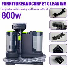 Máy hút bụi thảm 800W, máy làm sạch thảm đa năng, máy hút bụi thảm và đồ nội thất, máy làm sạch sâu, máy tẩy vết bẩn, lực hút mạnh, thích hợp cho thú cưng, ô tô và vệ sinh xe hơi, vệ sinh văn phòng - Phích cắm EU AC 220-240V - Phích cắm loại F của EU (220-240V) - Xem 2
