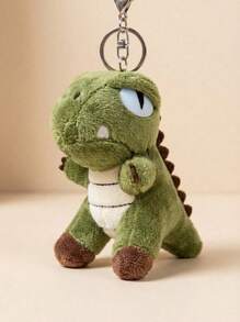 POKOJA LAND 1 Pc Plush Green Dinosaur Keychain Stuffed Animals Toys Backpack Ornaments Pendant Key Ring Gifts For Boys, Girls, Birthday, Valentine, Christmas Spring To Summer - Multicolor - View 6