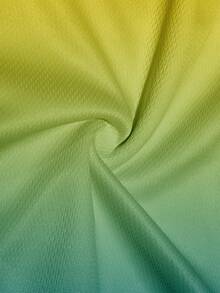 Men's Pineapple Print Double-Layer Beach Shorts, Vacation Style - Multicolor - View 5