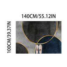 1 pieza Patrón floral bohemio, adecuado para sala de estar, dormitorio, comedor y oficina - Rectangular, tejido ligero con patrón colorido para balcón - Multicolor - Ver 17