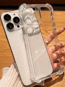 Funda de teléfono de TPU transparente, resistente a golpes y arañazos, regalo ideal y uso diario, funda de TPU clara suave y protectora de alta calidad compatible con iPhone 17 Pro Max - A - Ver 13