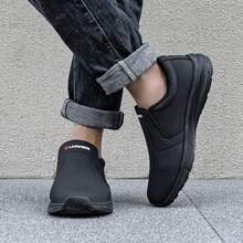 ¡RecomendadoLARN SAFETY Zapatos de Trabajo para Hombre, Antideslizantes, Impermeables, para Cocina, Chef, Servicio de Alimentos, Restaurante, Hospital, Negro, 27.5 cm¡Top de Temporada - 1 - Ver 4