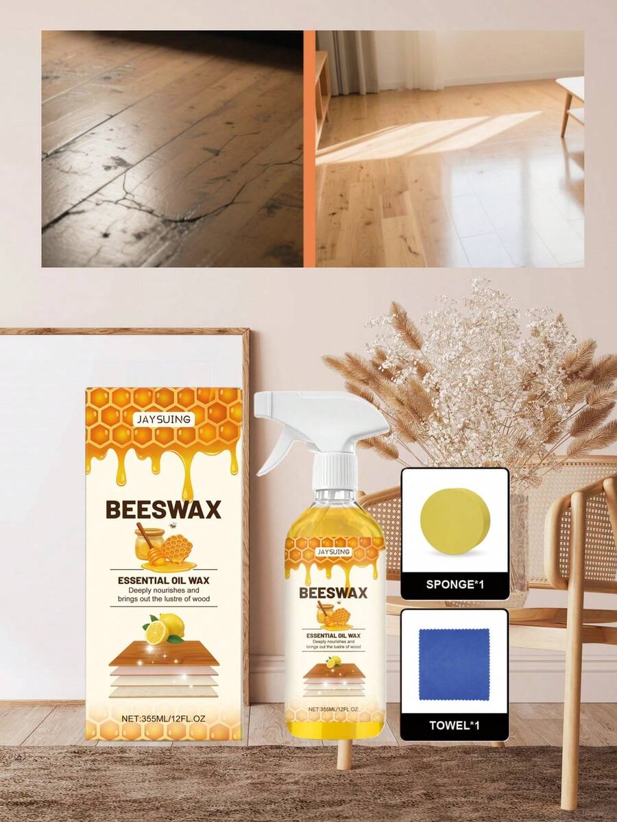 JAYSUING 木制家具抛光喷雾，家具抛光和翻新清洁护理喷雾 - 液體 - 查看 1