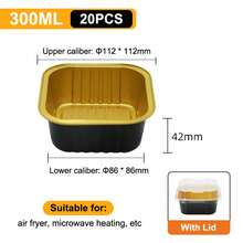 10/20/50 Pcs Foil Cupcake Liners Heat Resistant Aluminum Cake Cups With Lid Round Baking Cups With Lids Kitchen Wedding Birthday Party Supply - Multicolor - View 23