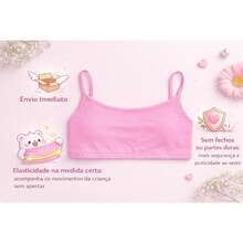 Set Of 2 Teen Girls' Reinforced Top Bras Without Padding - 粉色 - 查看 4