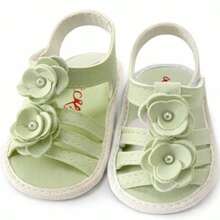 Comfortable And Stylish Baby Girl Sandals. - Light Green - View 2