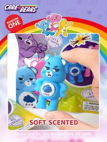 1个官方授权的Care Bears PVC盲盒玩具 3D收藏人偶 迷你可爱动漫手办 家居桌面装饰 减压解压玩具 随机惊喜套装 Care Bears粉丝的理想收藏礼物 - 多色1 - 查看 3