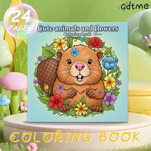 GDTME A Colorful Fantasy World Coloring Book, Cute And Fun, Containing 24 Pages Of Creative Illustrations To Inspire Creativity. Provides A Comfortable Coloring Experience. Suitable As A Birthday Gift, Anniversary Gift, Easter Or Back-To-School Gift For Family And Friends, Also Suitable For Those Who Enjoy Coloring, Can Be Used As Stationery Or Home Decor. Size: 7.9 X 7.9 Inches. - Colorful Fantasy - View 13